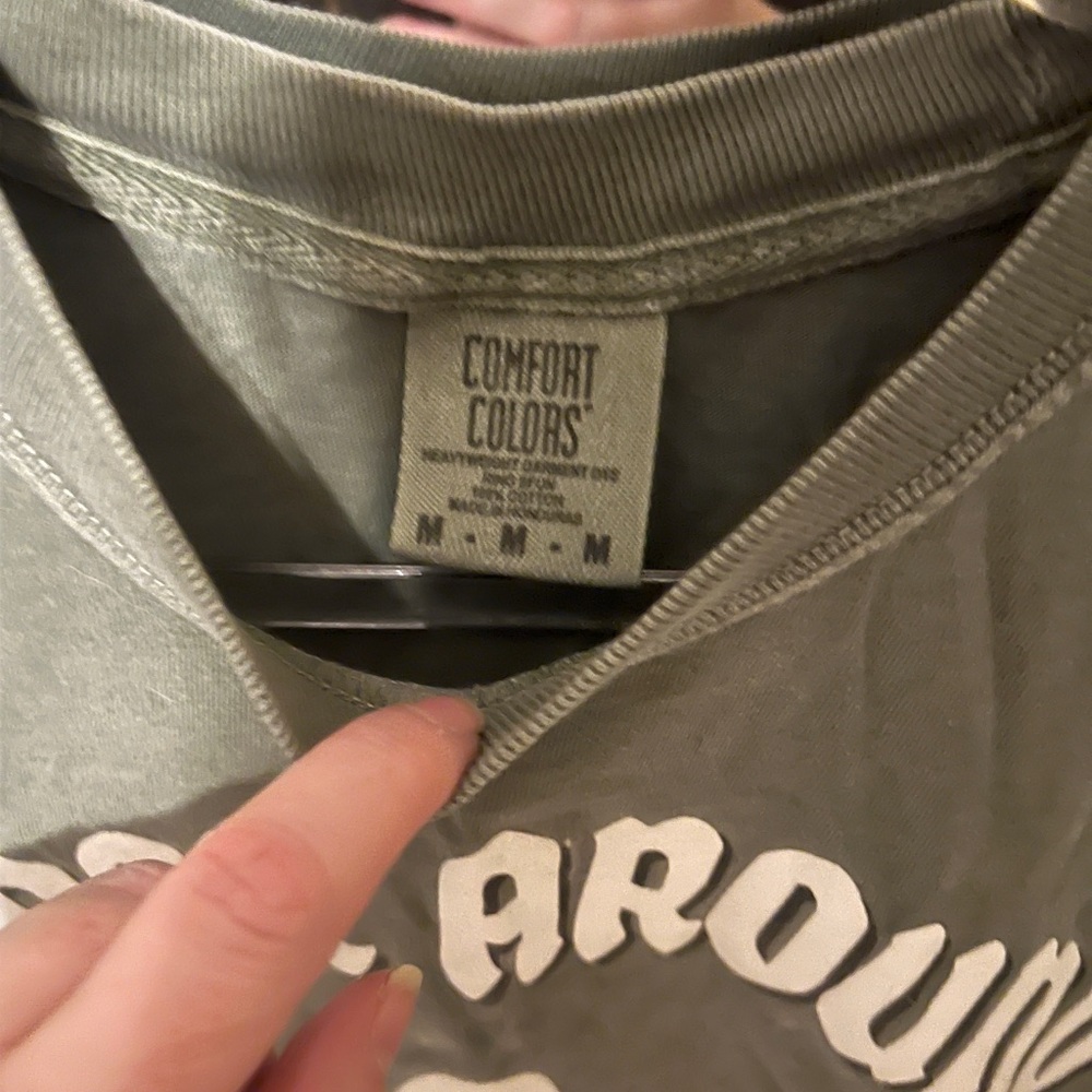 Comfort Colors Olive Green Ghost T-Shirt